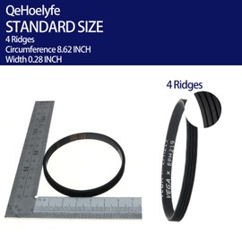 2 PCS EPH219 Replacement Drive Belt for Shark LA502 LA500 AZ2002 AZ2000 AZ2000W NV601UKT NV681UK ZS362 ZS360 ZS360C ZS361C AZ1002 AZ1000 AX950 AX951 AX952 Large Bristle Bar Brushroll Part Vega EPH219