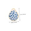 KICHOUSE 4pcs Seasoning Plate Set Ceramic Sauce Dishes Spoon Rests