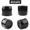 Rheedal 4Pcs 4.25inch Trailer Wheel Center Caps Push Through 4.25"