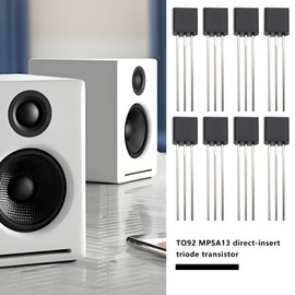 The Lord of the Tools 30pcs MPSA13 NPN Darlington Transistor Plastic TO92 Transistors Silicon Transistor Amplification Current Package for Electronics DIY Projects