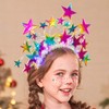 GENBREE - Diademas con luces para el cabello con estrellas