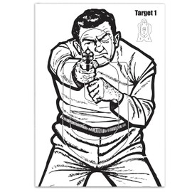 25 CARD TARGETS Air Rifle Pistol Targets Pellet A4 297 x 210mm 250gsm THICK CARD Shooting Training Practice Targets #148E