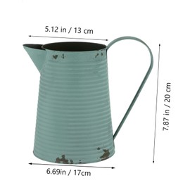 Toddmomy Vintage Flower Vase: Watering Can in Country House Style for Living Room Table Decoration and Garden Decoration Vintage