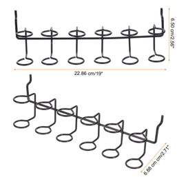 sourcing map 4pcs Pegboard Screwdriver Holder Stainless Steel Screwdriver Organizers for Hex Cross Screw Driver RC Tools Kit Organizers, Back