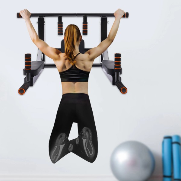 Unbranded Training Pull Up Chin Bar Heavy Duty Wall Mounted