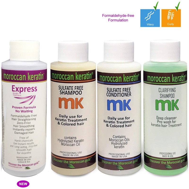 Moroccan Keratin Moroccan Keratin Express Smoothing Straightening Treatment Formaldehyde Free