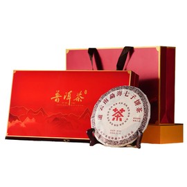 Yunnan Hai Pu'er Tea Mochi (raw tea), Chen Xiang Fuerh Tea, Color is Brownish Red, Taste, Thick and Fresh, Special Pu'er Tea Cocktail, Thick & Fresh, Chinese Tea Leaves, Chinese Tea Pu'er Tea, Pu'er