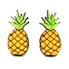 Cute Pineapple Stud Earrings | Tiny Fruit Handmade Post Earrings