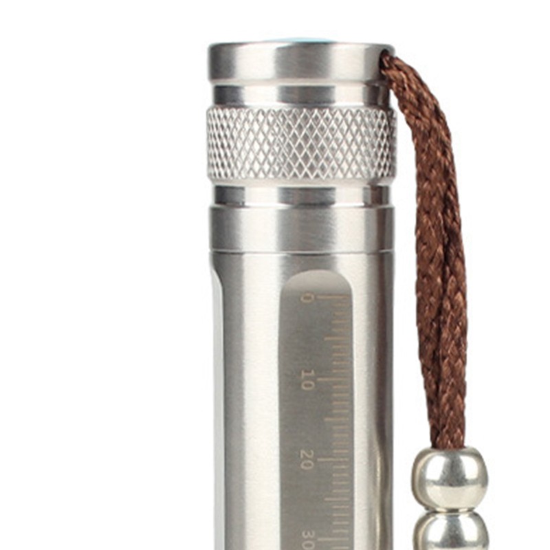 Jade Flashlight Torch Stainless Steel 3 Light Sources Super Bright