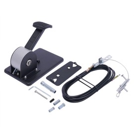 KONKENIE Universal Car Passenger Side Seat Dual Brake Set with Non-Slip Base Drivers Education Brake School Instructor Black,Direct Replacement