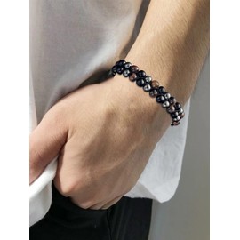 Beaded Bracelets for Women Crystals and Healing Stones Bracelet Boho Bracelets for Women Lava Rock Bracelets for Anxiety Relief Natural Stone Bracelet Stress Relief Gifts