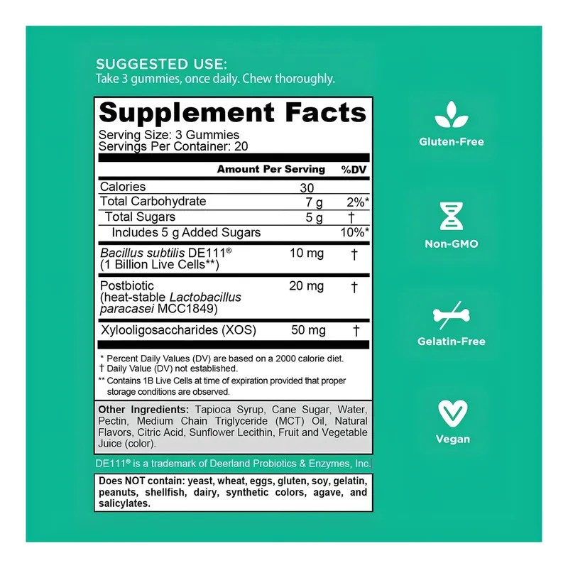 Goli Pre Post Probioticos 60 Gomitas Sabor Frutos Rojos