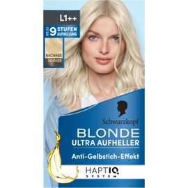 Schwarzkopf Blonde Lightener L1++, Hair Dye for Oil-Activated Hair Lightening with HaptIQ System, for up to 9 Levels without Yellow Tint, 143 ml