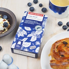 THE EDEN PROJECT 30 Lungo Decaf Nespresso Compatible Coffee Pods - 100% Rainforest Alliance Certified Premium Arabica Coffees - Climate Neutral - 3 x 10 packs of Home Compostable Capsules