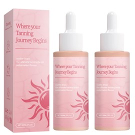 Sunless Tanning Drops To Drink, Drinkable Sunless Face Tanning Drops, Natural Melanin Booster for Radiant Glow, Moisturizing Bronzing Tanner for All Skin