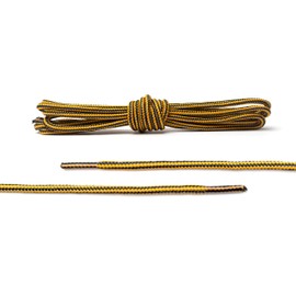 Cobbler's Choice Co. Finest Quality Kevlar Boot Laces - For Work, Hiking, and Casual Boots, Ultra-Durable, Heavy Duty, Weather Resistant, and Long Lasting (57", Black + Yellow)