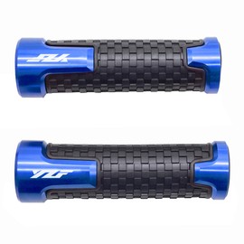 Universal Motorcycle Handlebar Grip 7/8" 22mm for Y-amaha YZF R1 R3 R6 R7 R125 R6S R25 600R 2000-2023 (Blue)