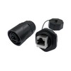 CERRXIAN RJ45 Femle to Female Coupler Panel Mount Waterproof Connector