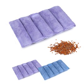 SuzziPad Heating Pad Microwavable, 6.5x12” Reusable Heat Pads for Discomfort Reduction, Moist Heated Pack, Muscle Ache, Soothing Back, Neck and Shoulder Fatigue, Warmer Hot Packs (Purple)