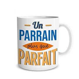 Sud Trading Keramik Tasse, Modell Paten, mit Paten-Motiv, für Zuhause, weiß, rund, wiederverwendbar, Standard-Form