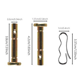 22 Pcs Split Pins Set Hardware Cotter Pins Snow Blower Parts and 22 Pcs Snowblower Shear Pins for 738-04124A Cub Cadet MTD Troy Bilt 714-04040 738-04124 Snow Blower Replacement