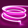 Lamomo LED Neon Flex, 16.4ft/5m Pink Neon Light Strip, 12V