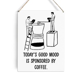 GUDIAO Kitchen Coffee Decoration for Coffee Bar Kitchen Coffee Decor Sign Cafe Decor Espresso Wall Art for Coffee Shop Corner Coffee Station Sign Coffee Lover Gifts for Women Men Family