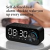 Digital Radio Alarm Clock Bluetooth Speaker Clock with Time and