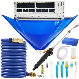 Oiktylr Mini Split Cleaning Kit Bag with 50ft Hose Set, Air Conditioner Cleaning Kit for Minisplit Coil, AC Cleaning Kit Fits Systems (Large / 50FT Hose)