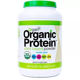 Orgain Organic Plant Based Protein Powder, Vegan, Non-GMO, Gluten Free, 1 Count,