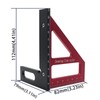 Woodworking Triangle Ruler Square Ruler 45° 90° Aluminum Alloy Carpenter