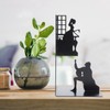 Wrought Iron Figure Book Stand Readers Book Stand Bookshelf Ornaments