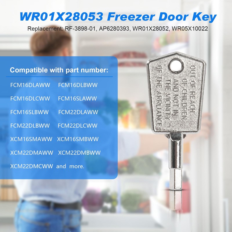 WR01X28053 Refrigerator Replacement Key for Haier Appliance,Wine Cooler Key,2 Pack