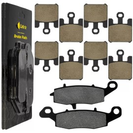 Caltric Front & Rear Brake Pads for Kawasaki Vulcan 1600 VN1600 Mean Streak 2005-2008
