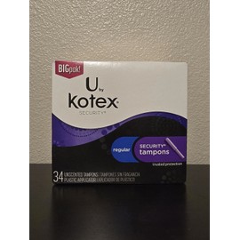 Kotex U By Kotex Security Tampons Regular 34 Count Unscented