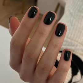 Cosmeria Press On Nails Short, Glue-On False Nails for Perfect Look, Easy to Use and Durable Fingernails for Sticking