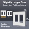 BESTTEN (5 Pack) USWP4 Matte White Series Screwless Wall Plate,