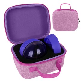 Travel Case for Bitzee Hamster Ball Interactive Toy - Shockproof Storage Box with Custom Foam Insert & Carry Handle, Fits Electronic Pet Toy + Dock (Only Case) (Purple)