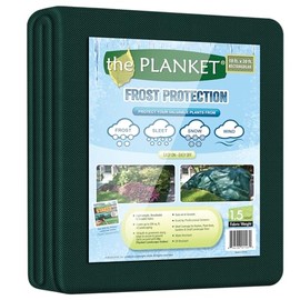 the Planket 11200 10 x 20 ft Frost Protection Plant Cover, Rectangular, Dark green