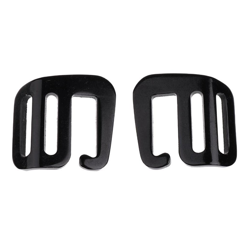 yuksok 2pcs Backpack g Shaped Hook Webbing Buckle Hardware, Lightweight