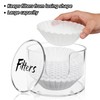 Acrylic Coffee Filter Holder with Lid, Reusable Coffee Filter Storage