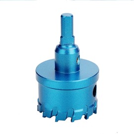 34mm（ 1-1/3 inch ）Carbide Hole Saw,Metal Steel Hole Saw,Stainless Steel Drill Bit, Hole Cutter for Stainless Steel,Sheet Metal, Thick Metal and Iron,Blue (34mm（ 1-1/3 inch ）)