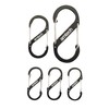 Amtech - Set of Dual Buckle Carabiners for Camping, Backpacks,