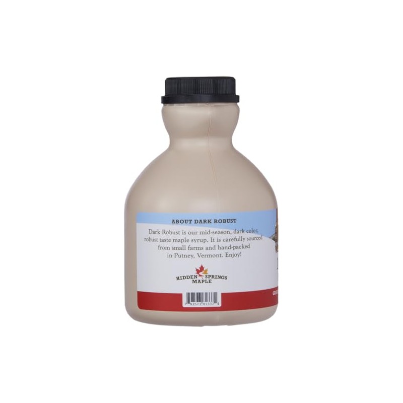 Hidden Springs Maple Dark Pint 100% Pure Maple Syrup USA/CAN,