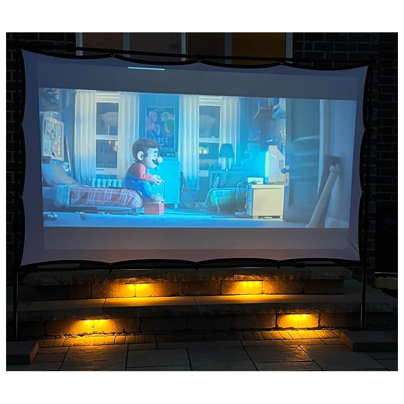 Portable Projector Screen | 90" Wide x 52" Tall Screen