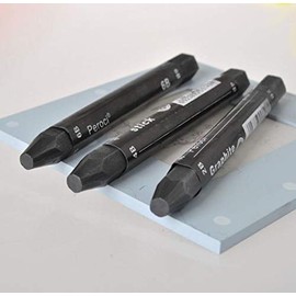 Graphite Crayons Graphite Stick Assorted Degrees Graphite Stick Water Soluble 4B 6B 10B Sketching Crayon Art Drawing Supplies Crayon Stick Graphite Drawing Pencils for Sketch Shading Pencils 3PCS