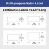 MakeID Multi-Purpose Nylon Label Cartridge for Wire Labeling, Terminal Blocks,