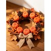 Liiaiyter 20 Pcs Mini Artificial Pumpkins, Fake Pumpkins Fall Harvest