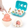 Matching Dinosaur Eggs Baby Toys - 6 Pcs Shape &