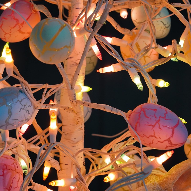 TW SHINE Pastel Easter String Lights, 20FT 100 Count Incandescent